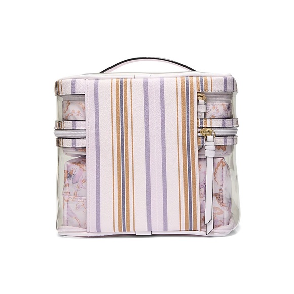 Victoria’s Secret Lilac Paisley 4-Piece Makeup Bag - Picture 2 of 9